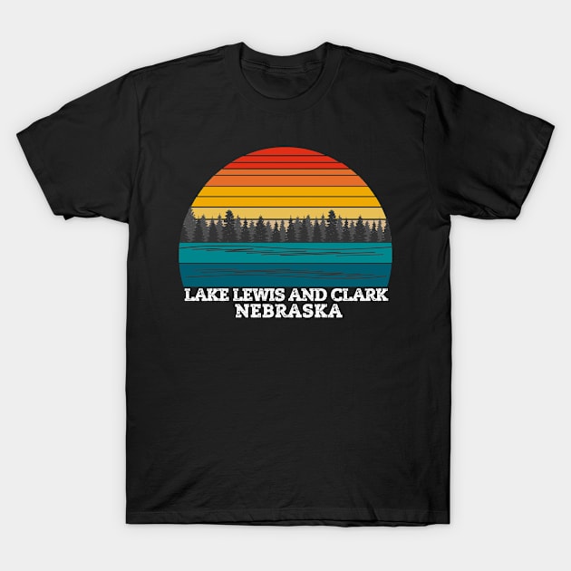 Lake Lewis and Clark Nebraska T-Shirt by Kerlem